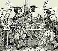 forced to drink and talk pirate talk